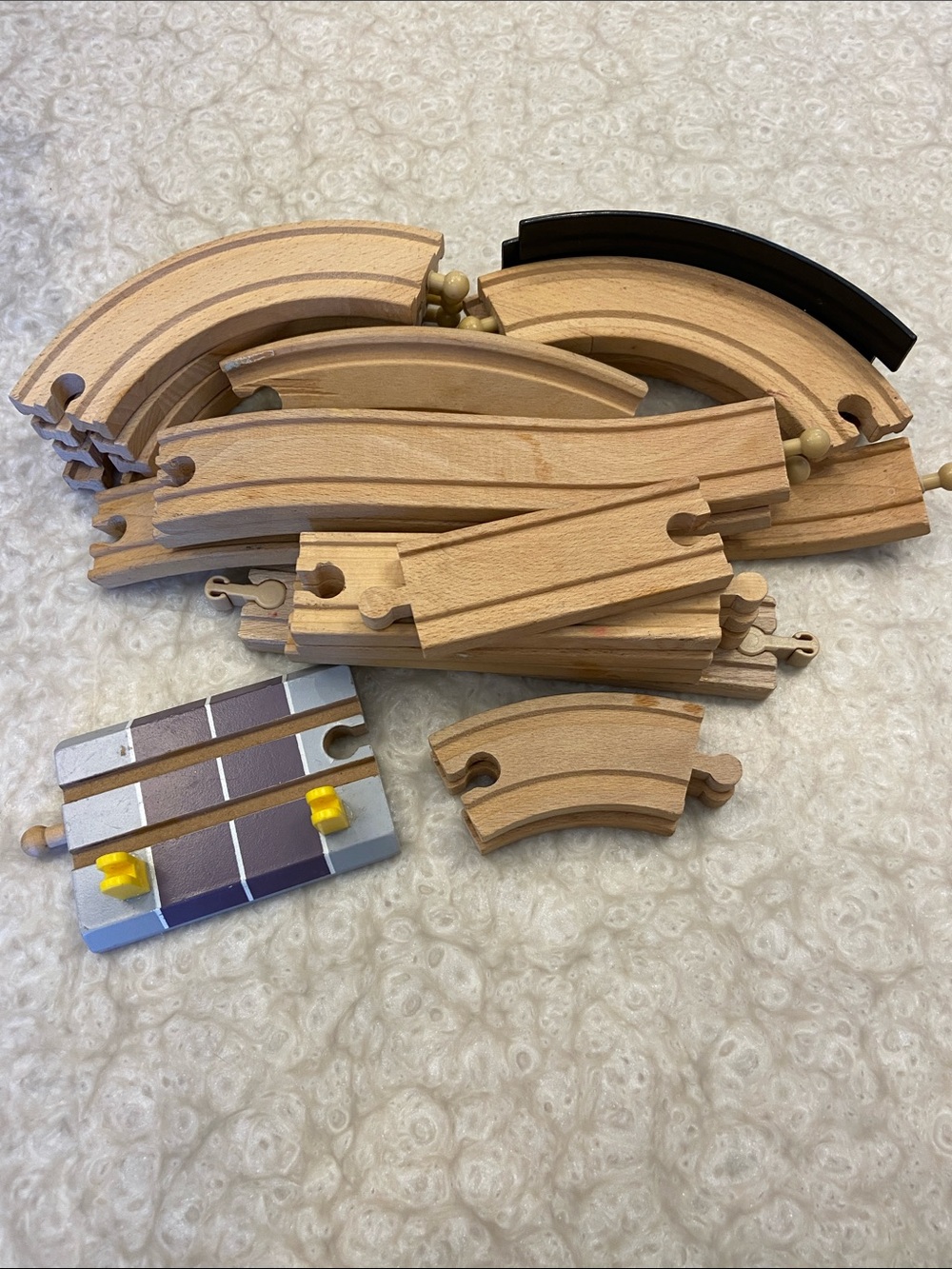 Wooden train tracks
